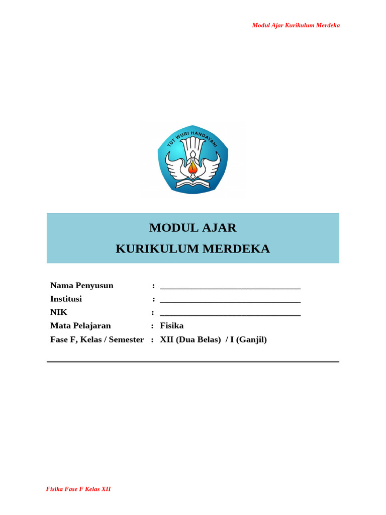 SAMPLE IPA(FISIKA) KLS XII | PDF