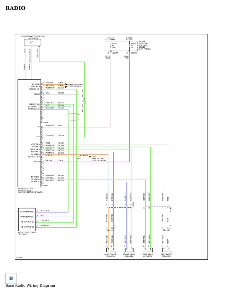 Premium Radio Wiring Diagrams PDF Automotive Technologies