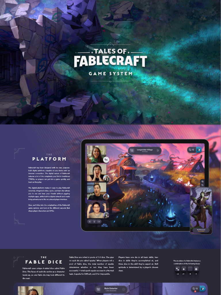 Fablecraft Game System Overview | PDF | Dice