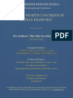 Poster of 2nd International Conference On Human Rights Concerns of Indian Diaspora