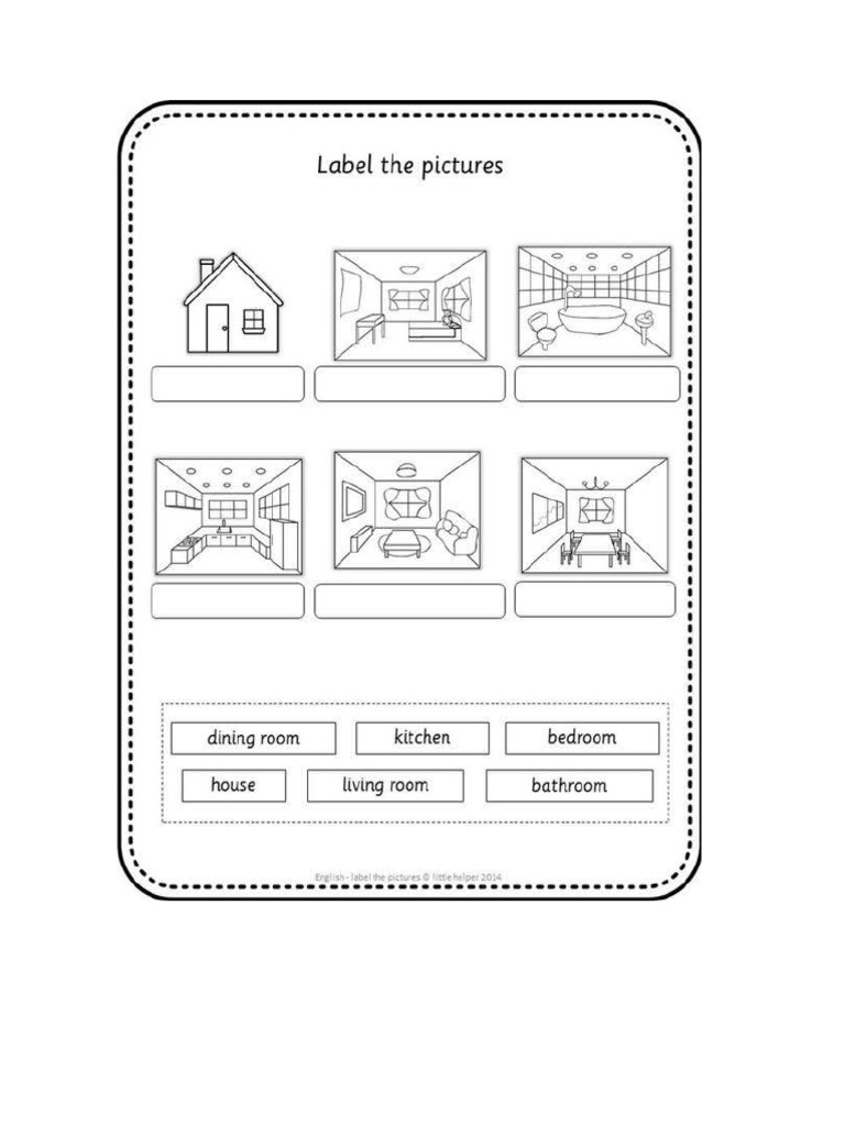 House Parts Cut and Paste 1 | PDF