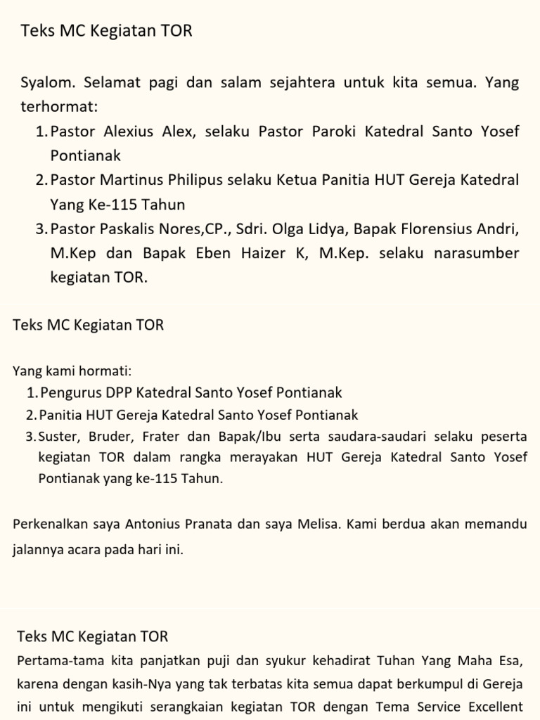 Teks MC | PDF