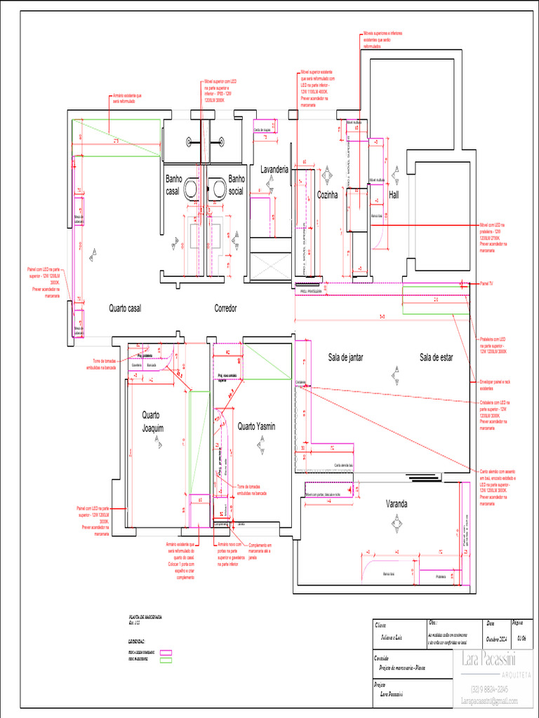 Projeto de Marcenaria com LED Integrado | PDF | Casa | Design de interiores