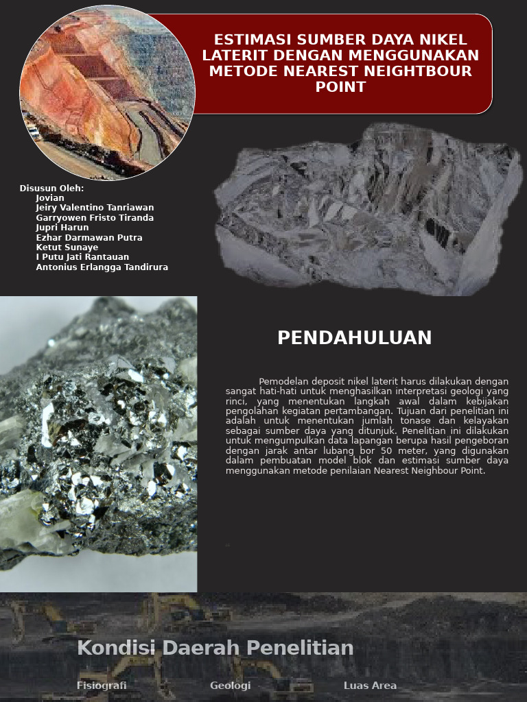 Estimasi Sumber Daya Nikel Laterit NNP | PDF