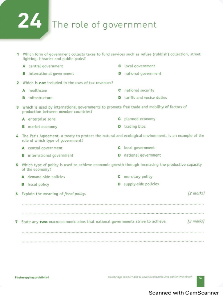 Eco Workbook - Sec 4 | PDF