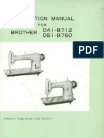 Brother Da I-B712 DB I-B760: Instruction Manual