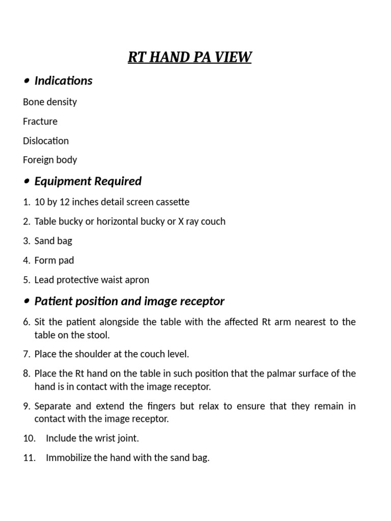 1-RT Hand Pa View | PDF