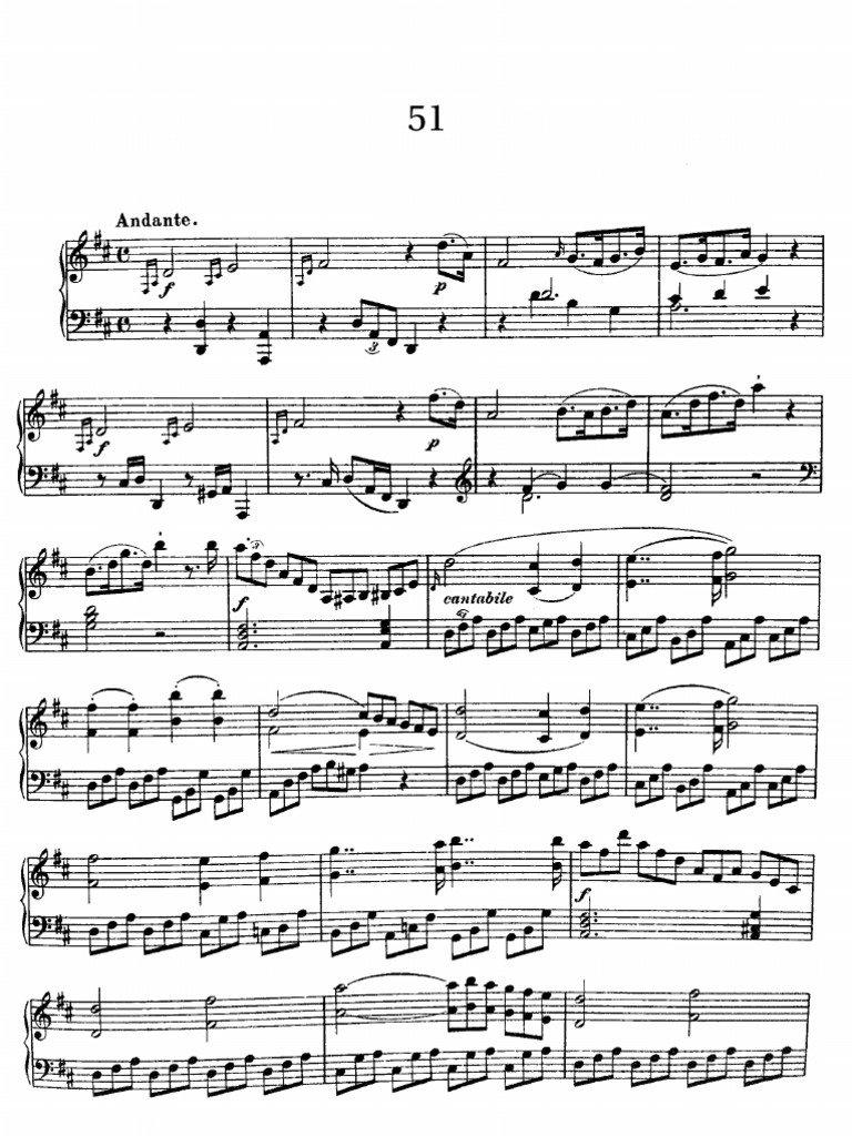 Haydn Sonata No.51 Hob.16 | PDF