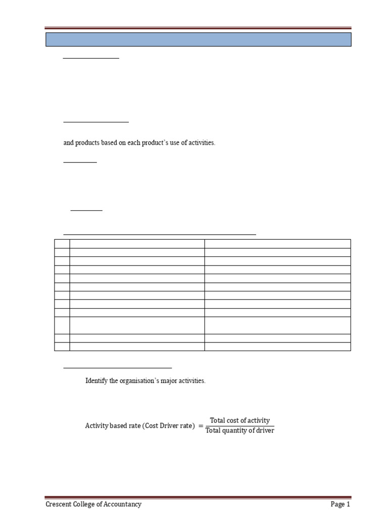 Chap 4 Activity Based Costing Pdf Management Accounting
