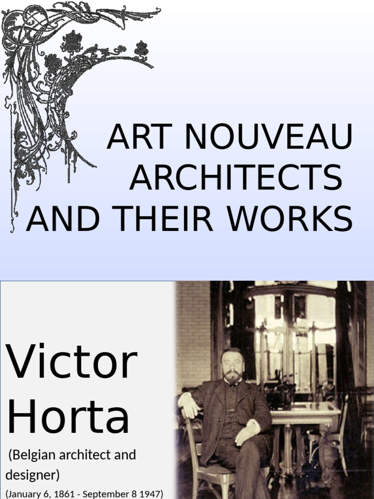 Art Nouveau Architects and Notable Works | PDF | Style | Art Movements