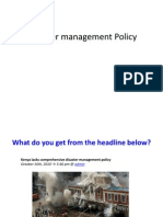 Lecture 26 a Disaster Management Policy