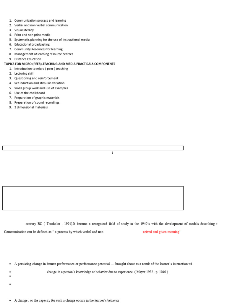 Ect 300 Notes | PDF | Nonverbal Communication | Communication