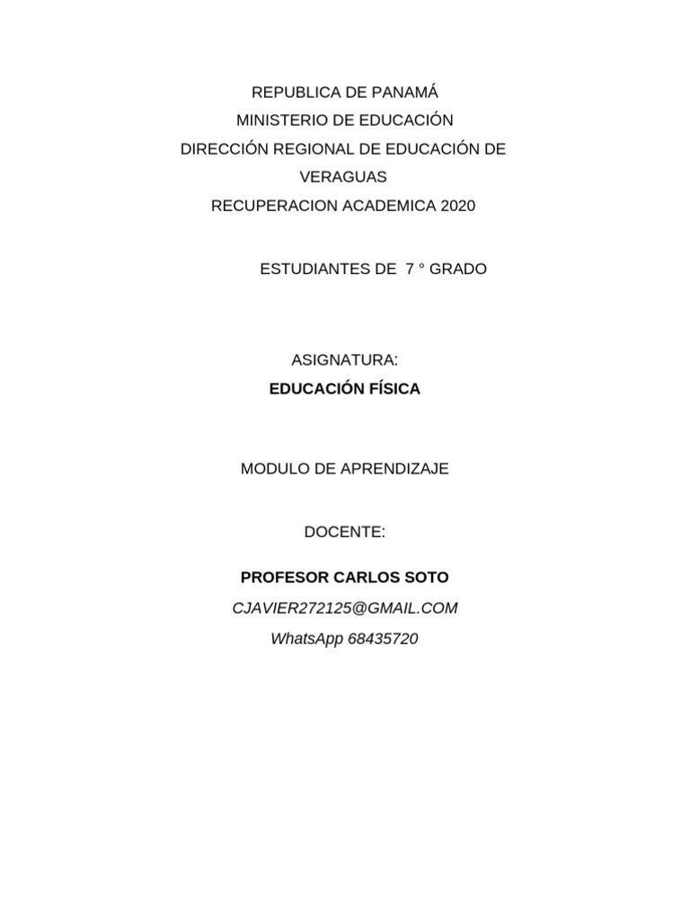 Modulo 7 Grado | PDF | Higiene | Lanzador