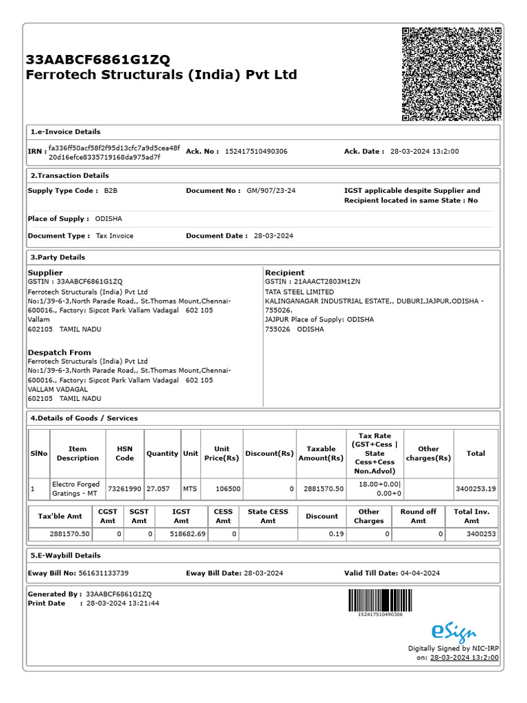 907 Nic.einvoice | PDF | Invoice | Government Finances
