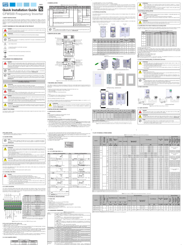 cfw500_installation | PDF | Power Inverter | Power Supply