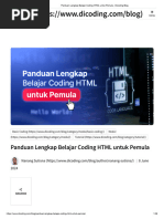 25+ Contoh Koding HTML untuk Pemula | PDF