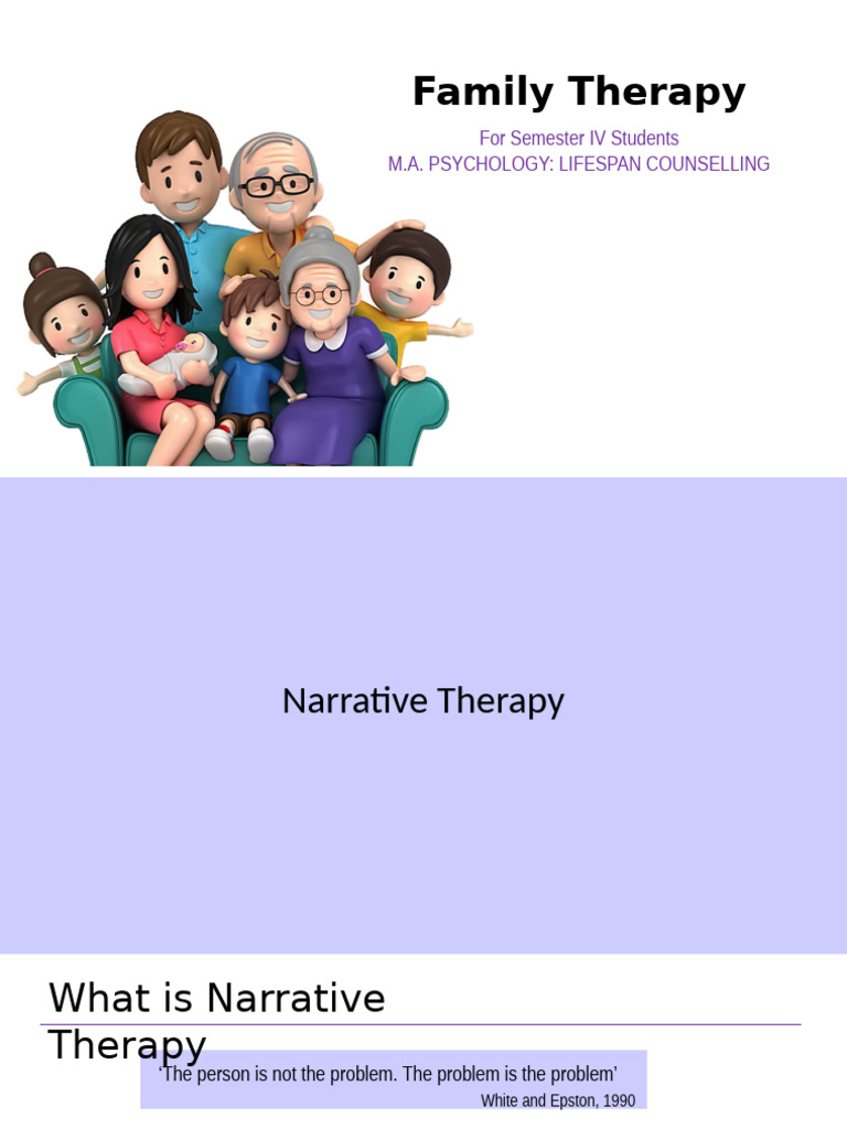 Techniques For Family Therapy For St. Xavier Students IV Semester Part ...