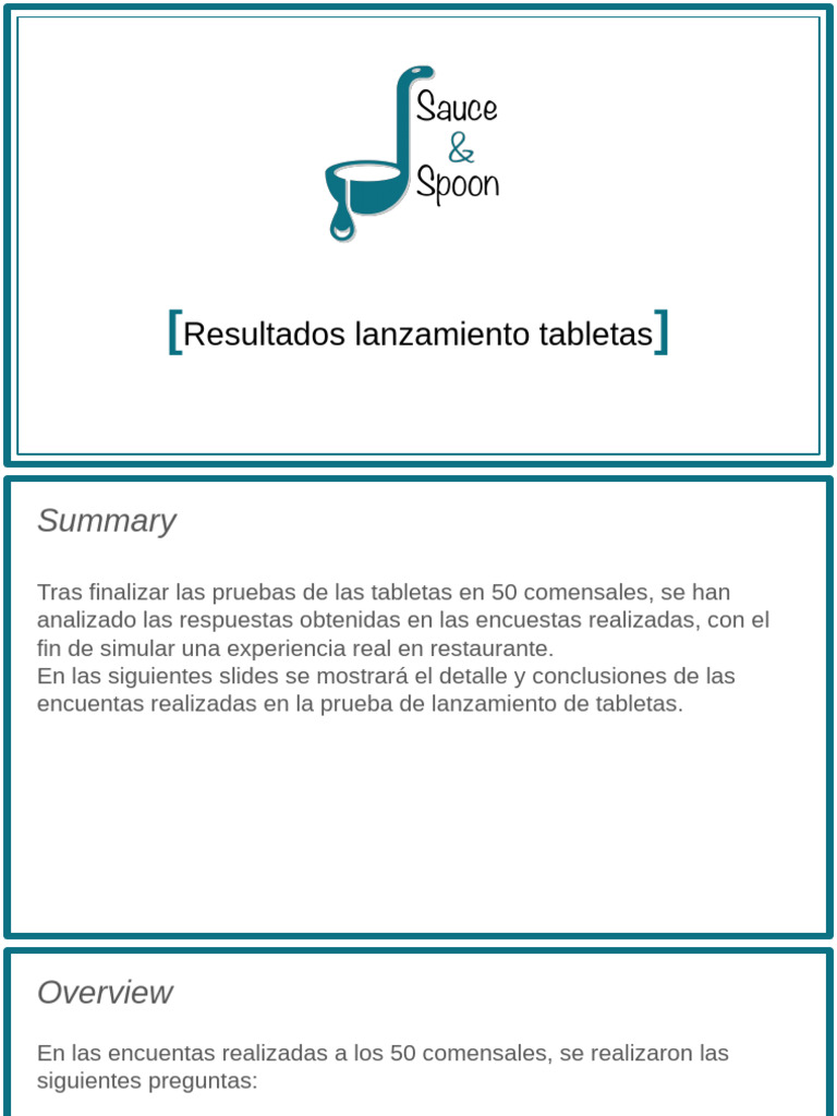 Resultados del Spoon Test en Tabletás | PDF