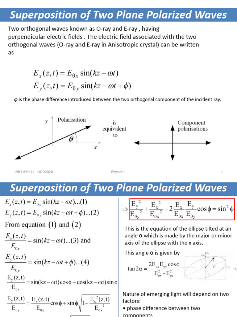 Polarization Analysis with Wave Plates | PDF | Polarization (Waves) | Waves