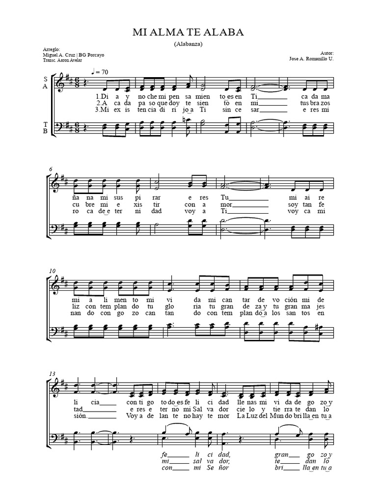 Mi Alma Te Alaba | PDF