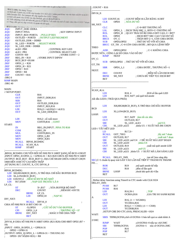 Code Ôn Thi in Ra | PDF