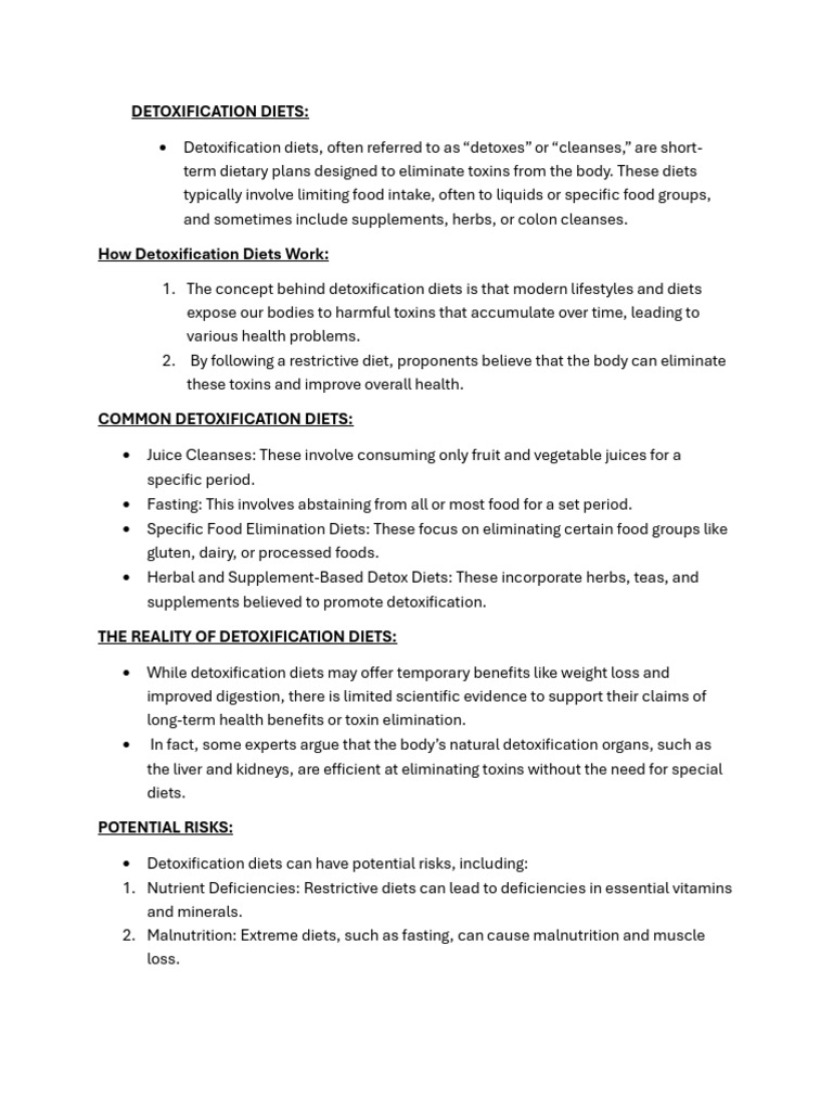 Holistic Nutrition Pdf Detoxification Alternative Medicine Diet