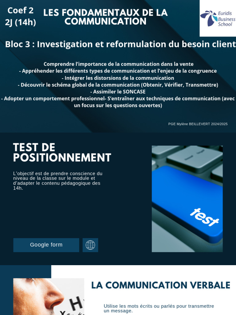 Les Fondamentaux de La Communication | PDF | la communication ...