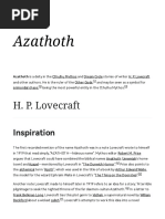 Category - Outer Gods - The H.P. Lovecraft Wiki - Fandom | PDF