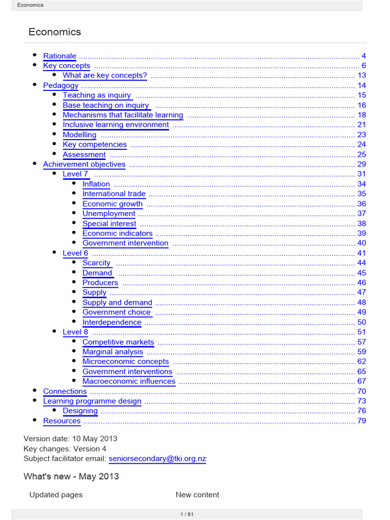 Comprehensive Economics Curriculum Guide | PDF | Macroeconomics | Economics