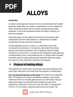Properties and Applications of Alloys | PDF | Alloy | Steel