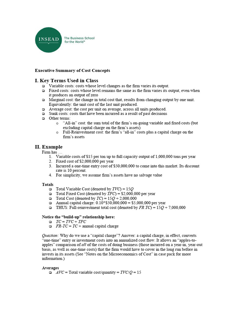 Executive Summary Part 1 | PDF | Demand | Economic Surplus
