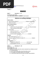 CAM17 - Listening Test 3 | PDF | Bird Migration | Child Care