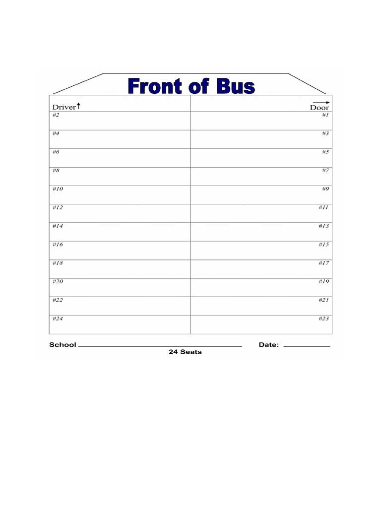 School Bus Seating Chart Template - 271606.png | PDF