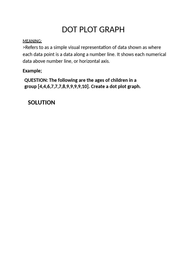 Dot Plot Graph | PDF