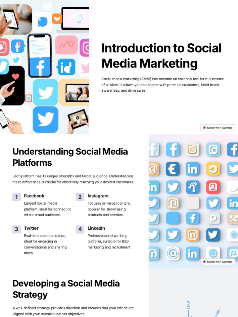 Introduction To Social Media Marketing | PDF | Social Media | Popular ...