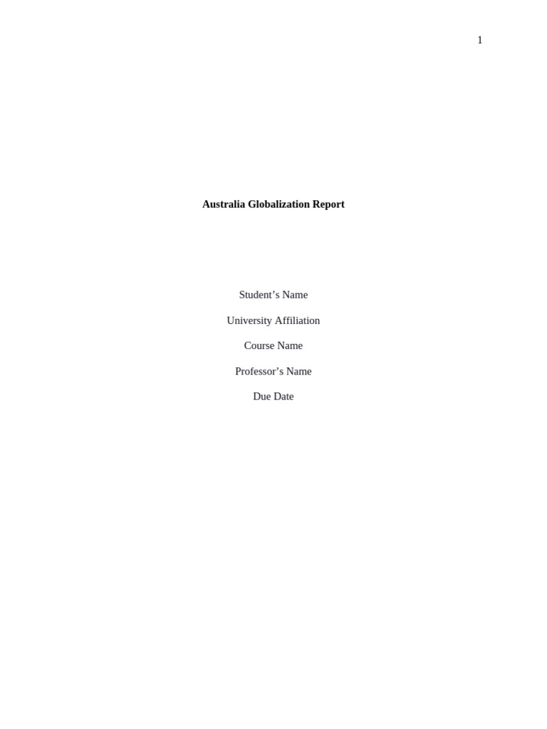 Australia Trade and Migration Impact Report | PDF | Immigration | Human ...