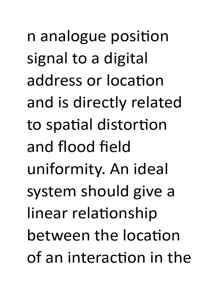 ADC Non-Linearity in Scintillation Cameras | PDF | Analog To Digital ...
