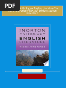 The Norton Anthology of English Literature The Romantic Period Vol D 10th Edition Stephen Greenblatt all chapter instant download