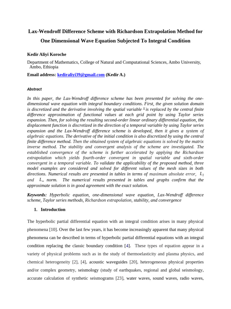 Advanced Wave Equation Solutions | PDF | Partial Differential Equation ...