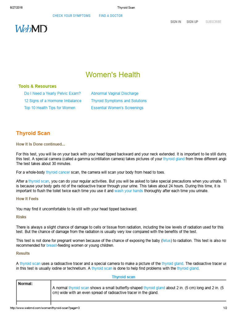 Thyroid Scan 3 Pdf Thyroid Stimulating Hormone Thyroid