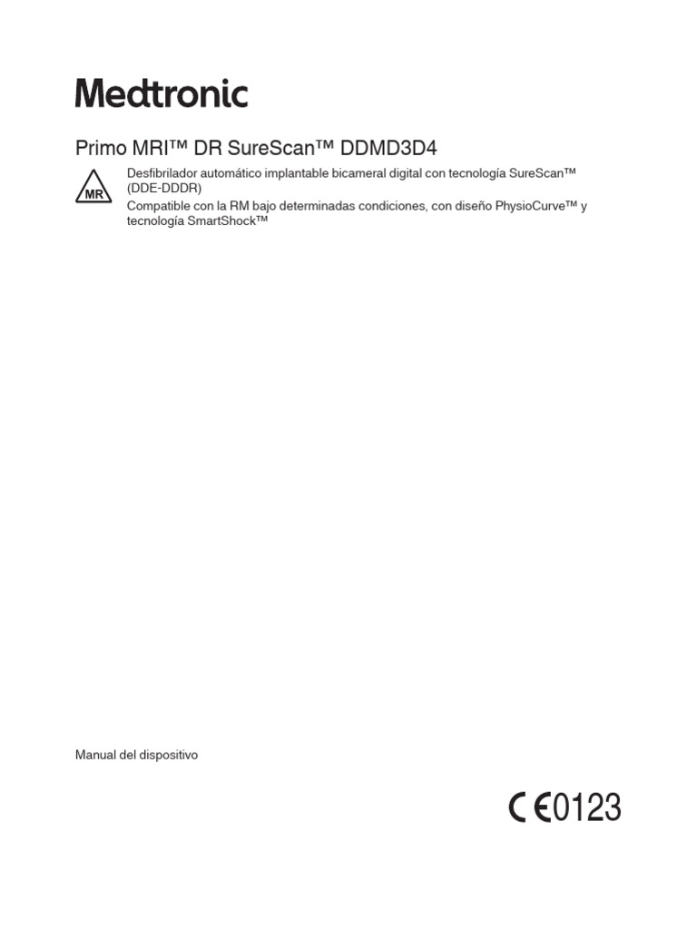 Primo MRI™ DR SureScan™ DDMD3D4 | PDF | Electrocardiografia ...