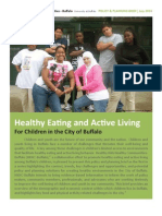 Healthy Eating and Active Living For Children in The City of Buffalo