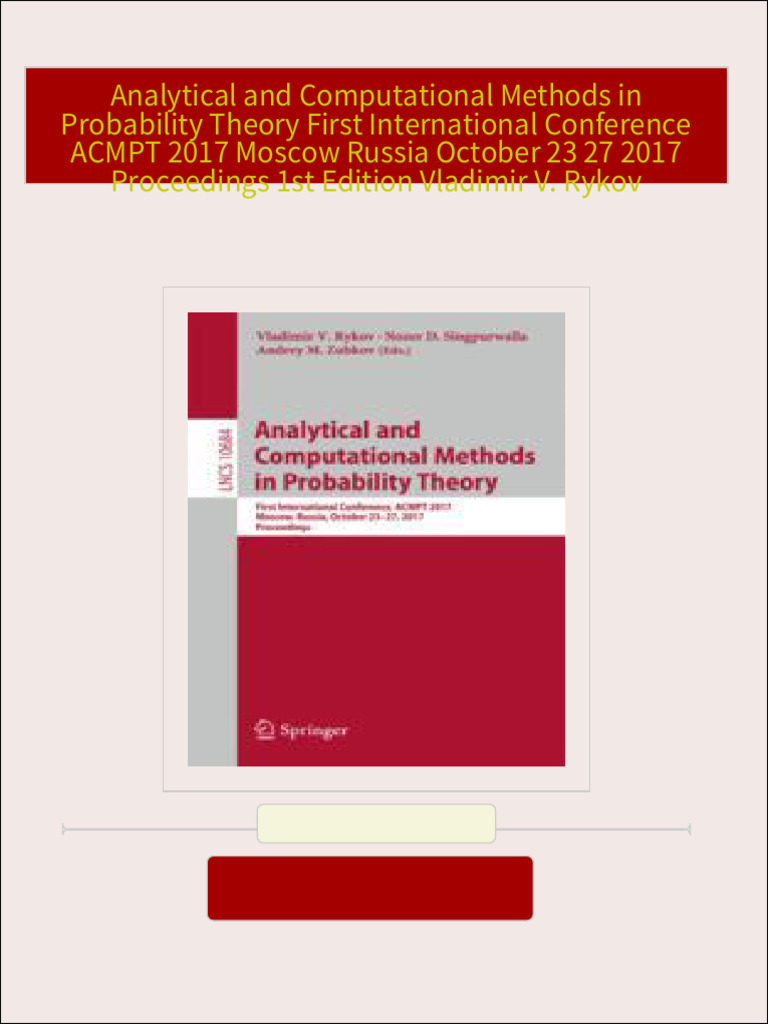 Download Complete Analytical and Computational Methods in Probability ...