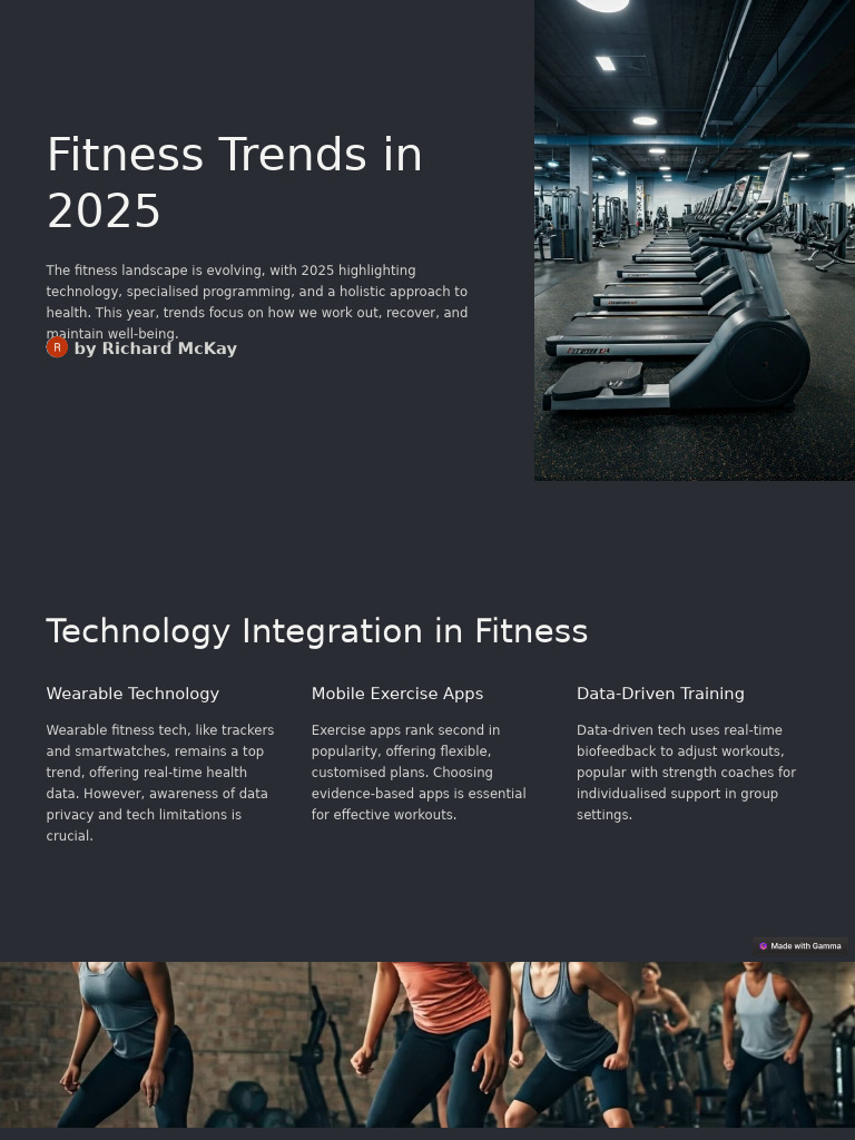 2025 Fitness Trends Overview | PDF | Physical Fitness | Strength Training