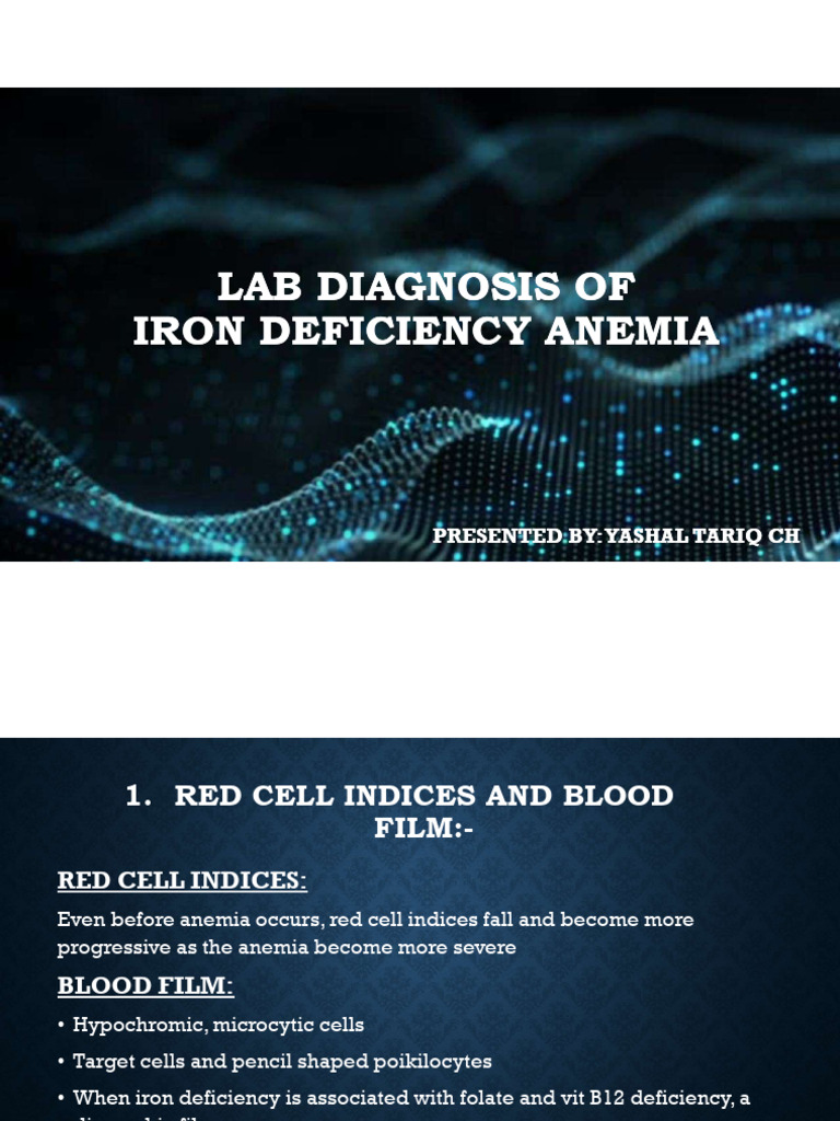 Iron Deficiency Anemia | PDF