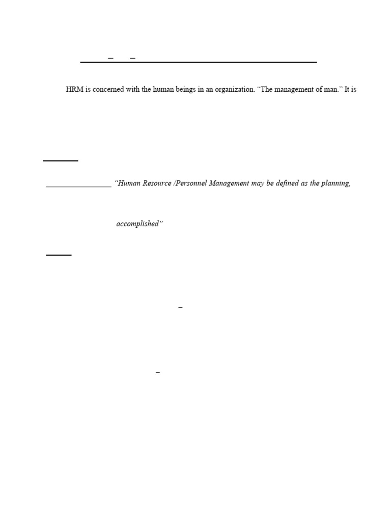 MS Unit 3 | PDF | Employment | Human Resource Management