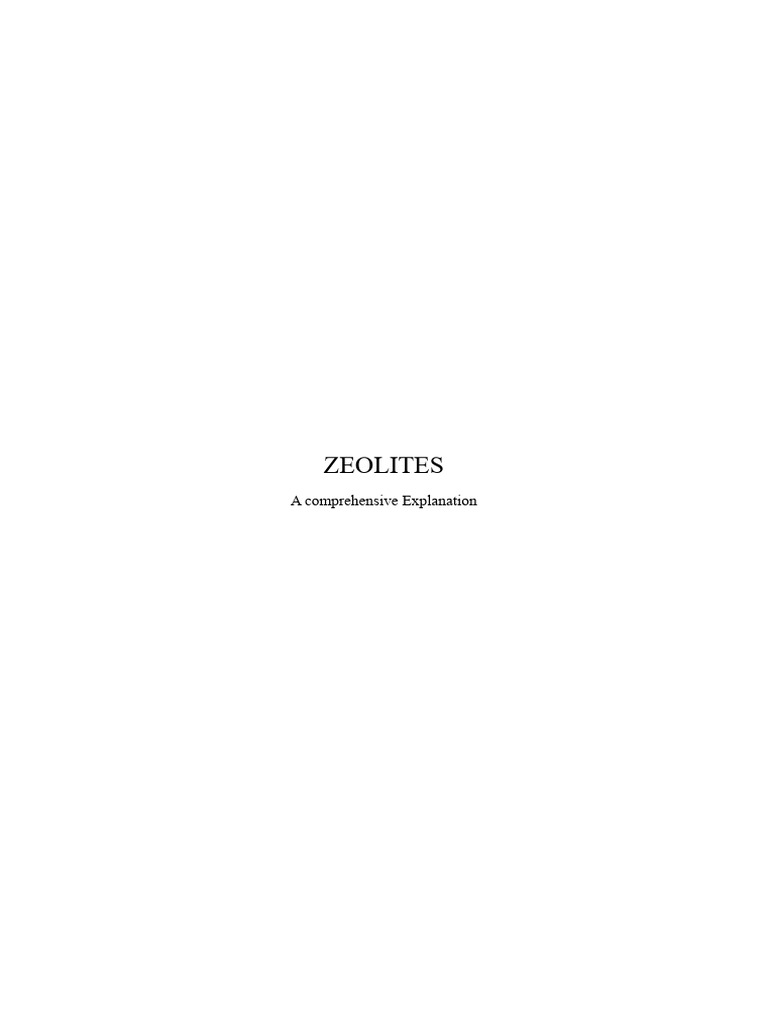 Zeolites: Structure, Synthesis, and Uses | PDF | Zeolite | Catalysis