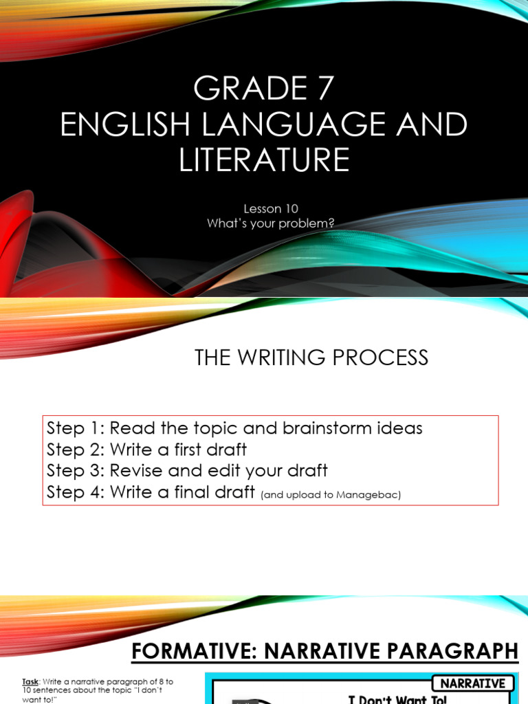 Grade 7 Narrative Writing Process Guide | PDF
