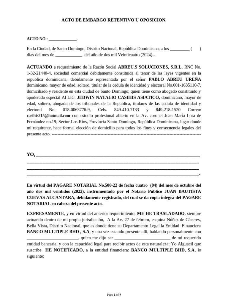 Embargo 2 | PDF | Bancos | República Dominicana