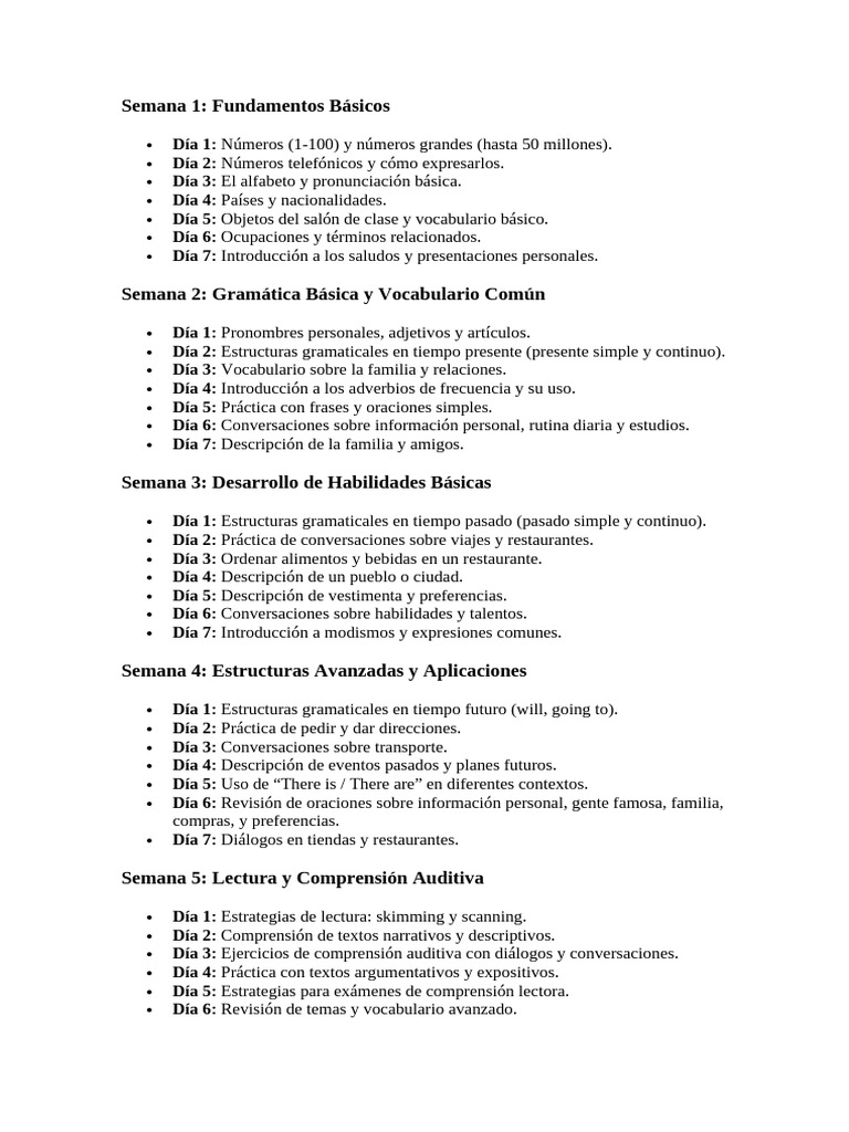 Curso de Inglés para Principiantes | PDF | Gramática | Lingüística